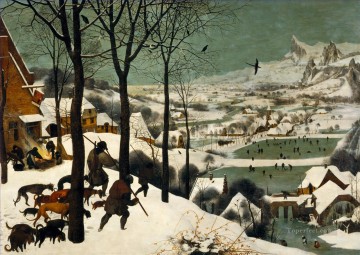  Renaissance Oil Painting - The Hunters In The Snow Flemish Renaissance peasant Pieter Bruegel the Elder